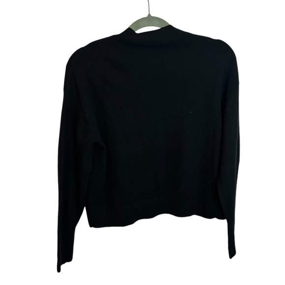 Everlane Black Cashmere Mockneck Sweater - Picture 2 of 6